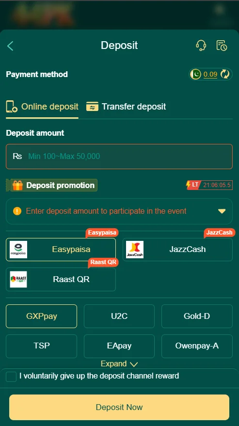 44PK Deposit